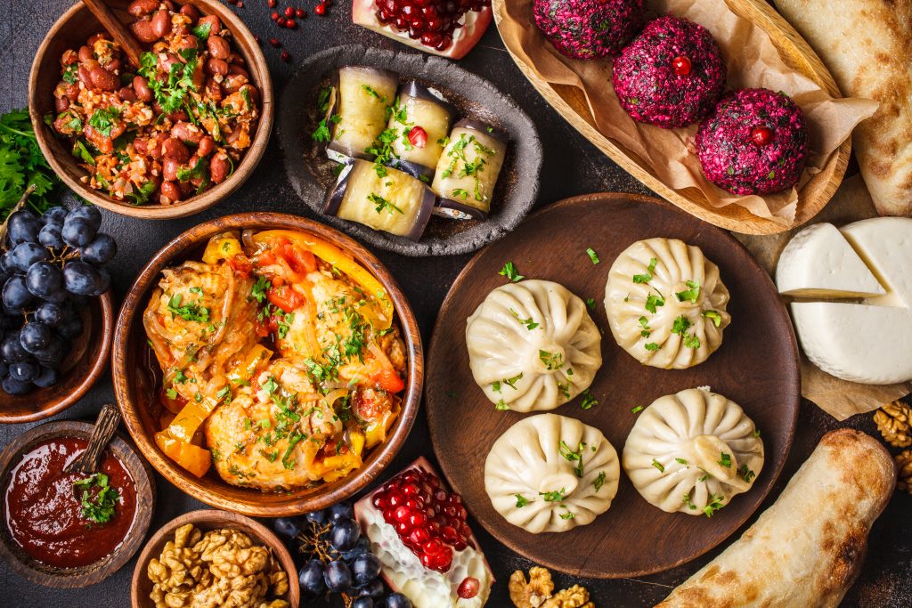 Georgian traditional meal