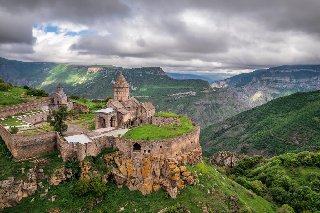 Temple on a hill in Armenia