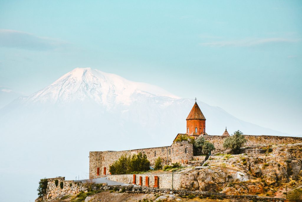 Temple on a hill in Armenia