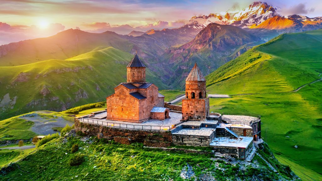 Temple on top of a hill in Georgia