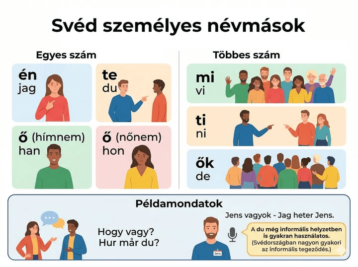 Svéd személyes névmások magyar magyarázattal kezdő nyelvtanulóknak